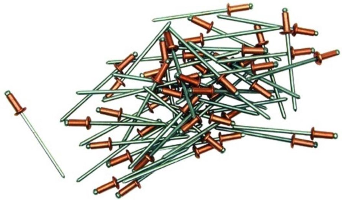 Gesipa 1433470 Standaard blindklinknagel - Platbolkop - Open - AL/ST - 3,0 x 8mm (500st)