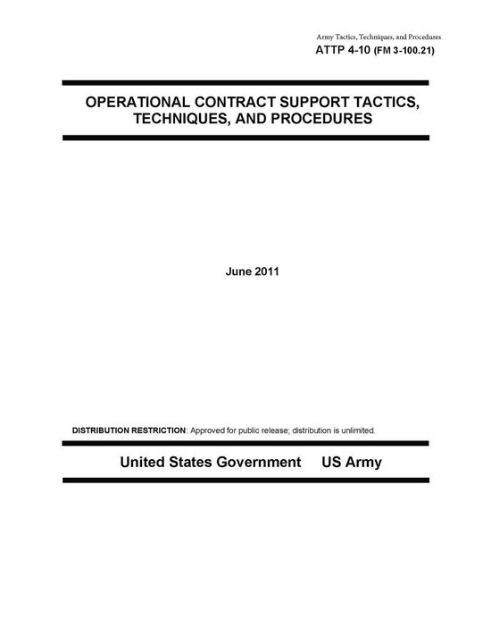 Army Tactics, Techniques, and Procedures ATTP 4-10 (FM 3-100 ... - cover