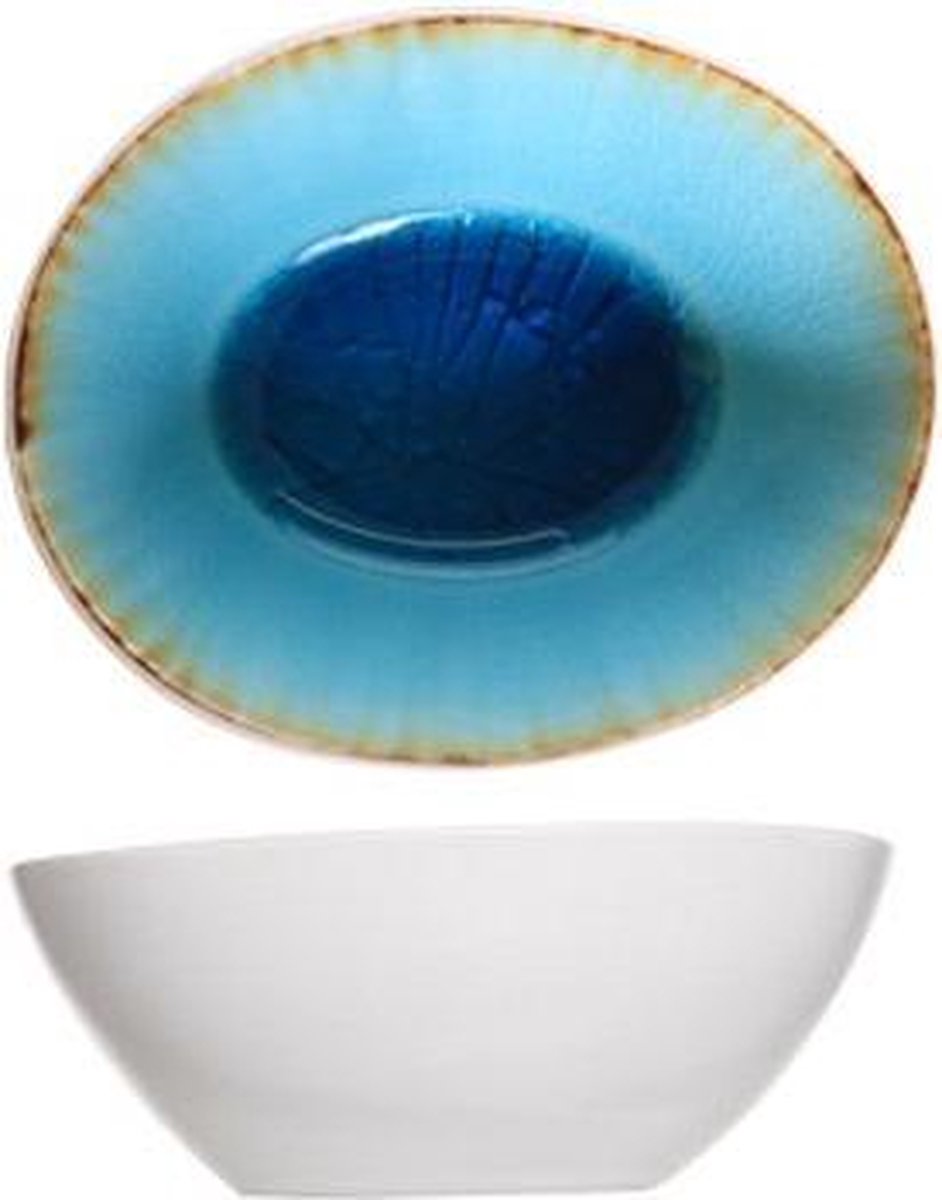 Cosy&Trendy Laguna Schaaltje - 10,5 cm x 9 cm - Blauw - Set-12