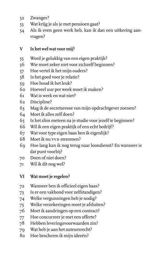 Tekstpagina met kop 'Is het wel wat voor mij?' en genummerde vragen.