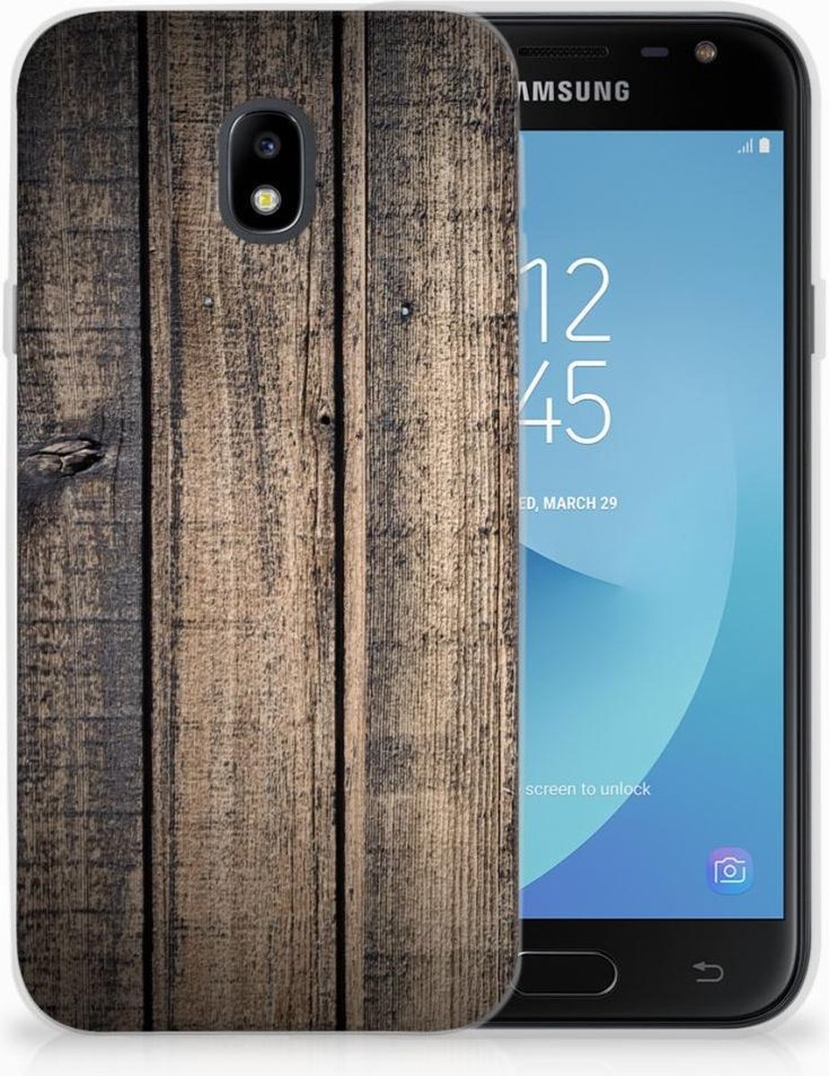 Samsung Galaxy J3 2017 Bumper Hoesje Steigerhout
