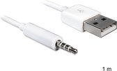 DeLOCK 83182 cable gender changer USB-A 3,5 mm Blanc