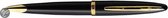 Waterman Carène Zwarte zee balpen | hoogglans zwart met 23-karaats gouden clip | mediumpunt met blauw inktpatroon | geschenkverpakking
