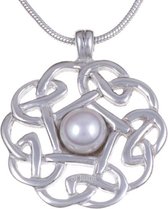 Pearl Pentagon hanger , keltische hanger met pearl