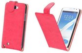 Bestcases Vintage Rood Flipcase Samsung Galaxy Note 2 N7100