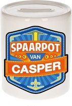 Kinder spaarpot voor Casper - keramiek - naam spaarpotten