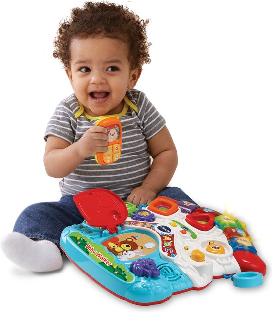 VTech 2 in 1 Baby Walker - Loopwagen Baby - Educatief Baby Speelgoed - Licht & Geluidseffecten - Nederlands Gesproken Speelgoed - Cadeau - 9 tot 36 Maanden