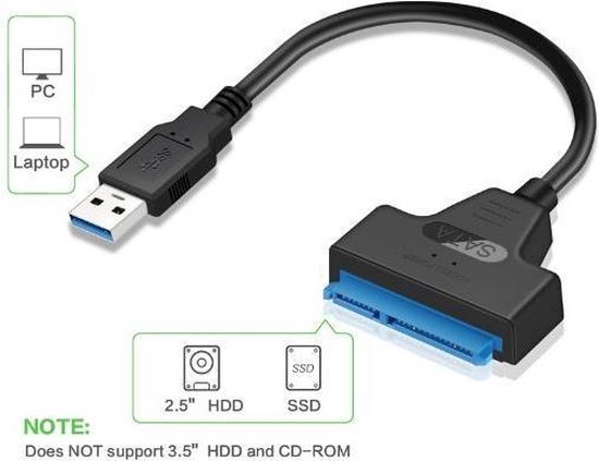 22 SATA III Om USB 3.0 2,5 harde Adapter Cable Converter UASP Voor... |