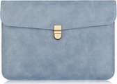 13 inch Dunne Laptophoes met Gouden Sluiting - Blauw