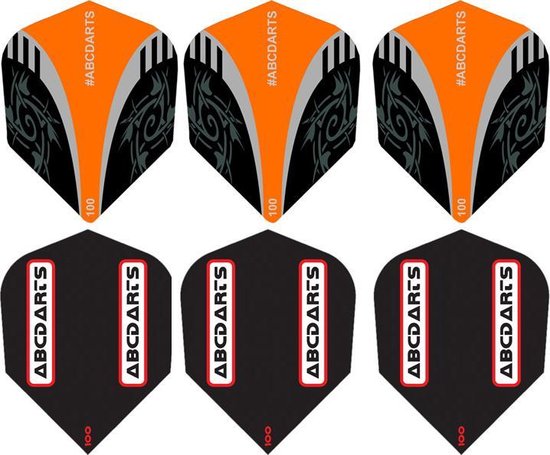 ABC Darts - Professionele Dartpijlen 90% - Ambers 207 - 27 gram van ABC Darts — afbeelding 3