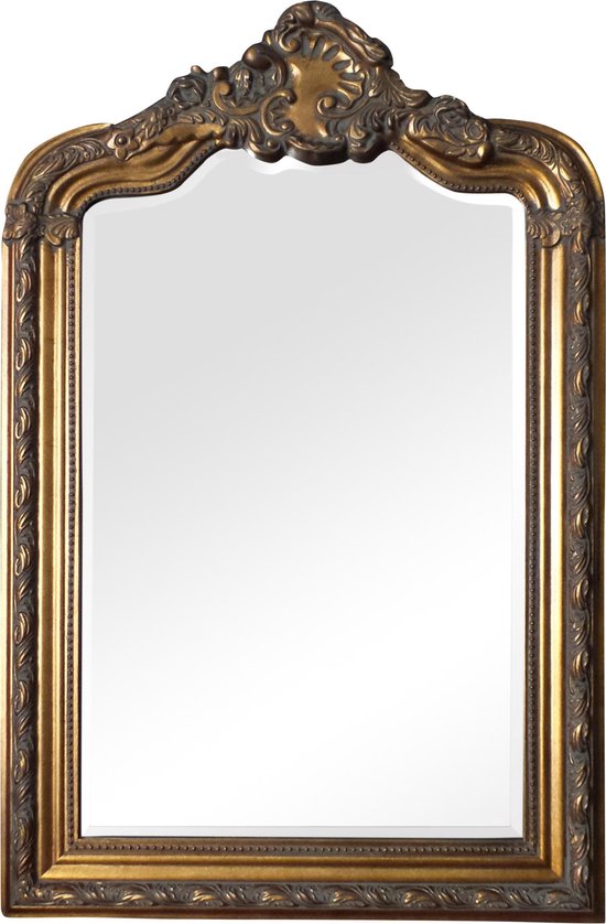 Qweens - Spiegel - Louise- antiek goud - buitenmaten breed 78 cm x hoog 188  cm. | bol.com