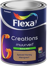 Bol.com Flexa Creations - Muurverf Extra Mat - Spiced Honey Kleur van het Jaar 2019- 1 Liter aanbieding