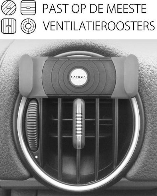 bol.com | Cacious Universele Telefoon Houder voor Ventilatie Rooster -  Autohouder