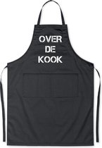 Benza Schort Over de kook - Grappige/Leuke/Mooie/Luxe Keukenschort - Zwart
