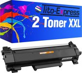 Set van 2 toner inkt cartridges voor Brother TN-2420 XL Zwart Brother HL-L2310D HL-L2350DW HL-L2357DW HL-L2375DW HL-L2370DN, DCP-L2510 DCP-L2537DW, DCP- L2550DN DCP-L2530DW MFC-L27
