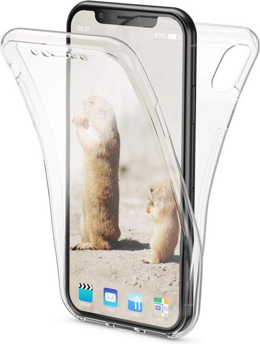 Hoesje Geschikt voor: iPhone XR - Dubbel zijdig 360° - Transparant