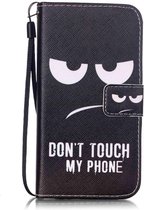 iPhone XR - Bookcase Don't touch phone - portemonee hoesje