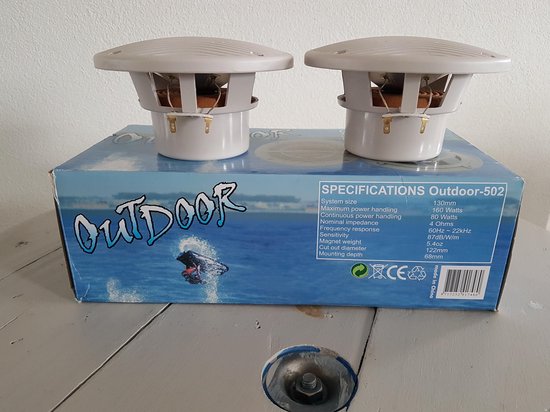 Signat Outdoor 502 - 13 cm Marine speaker - 2x 160 Watt maximaal vermogen - 4 Ohm -waterbestendig - Signat