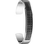 The Jewelry Collection For Men Armband Spang Oxi 12 X 68 mm - Zilver Geoxideerd