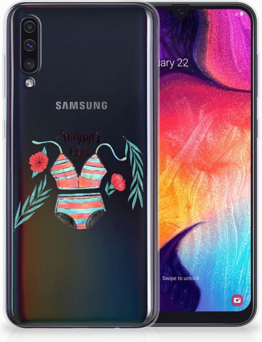 Samsung Galaxy A50 Telefoonhoesje met Naam Boho Summer
