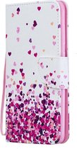 Shop4 - Samsung Galaxy A70 Hoesje - Wallet Case Hartjes