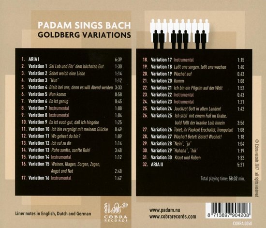 PaDam Sings Bach: Goldberg Variations