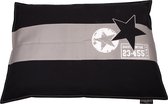 Lex & Max Star Housse ample pour chien coussin rectangle 100x70cm noir