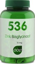 AOV 536 Zink Bisglycinaat 15 mg - 120 veacaps - Mineralen - Voedingssupplementen