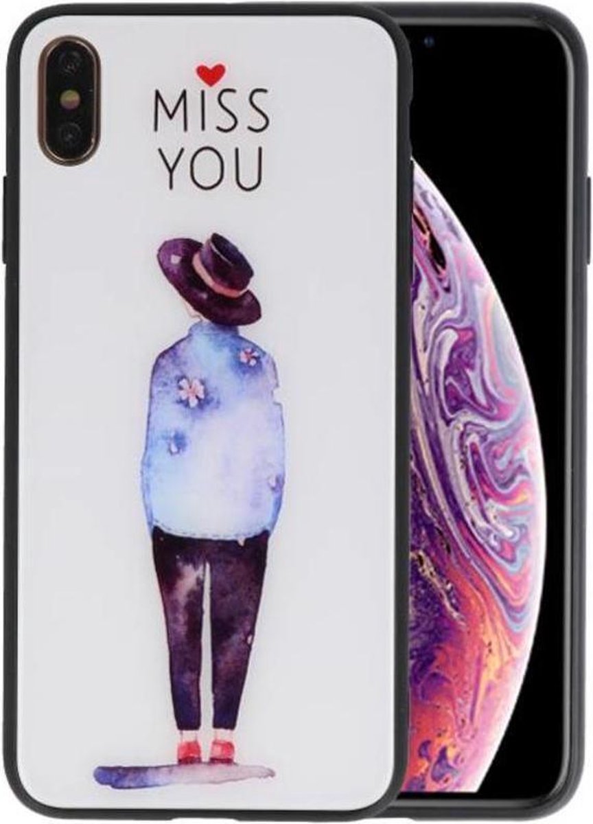 Miss You Print Hardcase voor iPhone XS Max