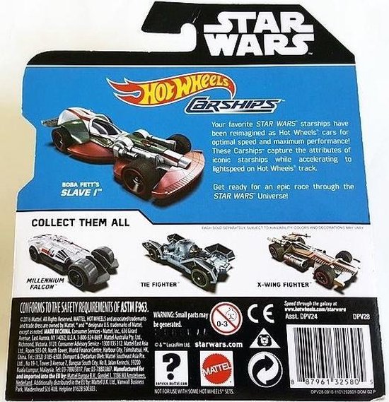 Hot Wheels Star Wars - Carships - Boba Fett's Slave 1 van Hot Wheels — afbeelding 3