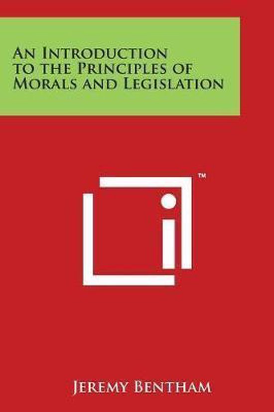 An Introduction to the Principles of Morals and Legislation - cover