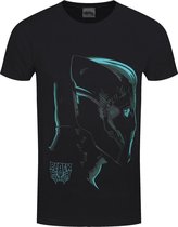 Marvel Black Panther Neon Face Unisex T-shirt 2XL