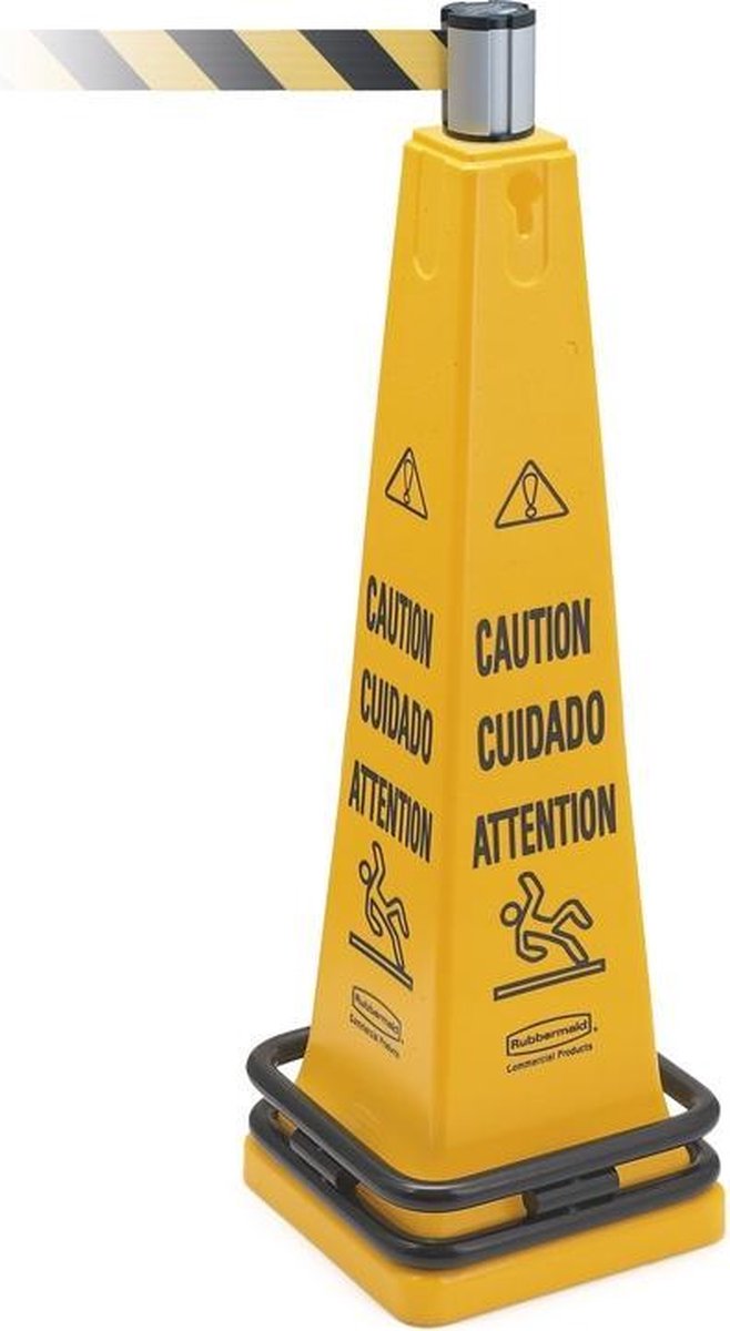 Goedkoopste Rubbermaid draagbare afsluiting Caution - 111.8cm hoog - FG628700