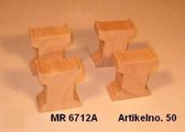 Mentari, blocs en bois pour l'élévation (ensemble de 4)