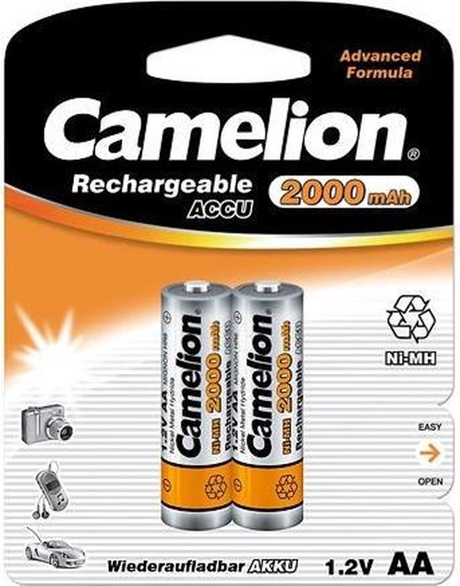 Camelion NH-AA2000-BP2 Oplaadbare batterij AA Nikkel-Metaalhydride (NiMH)