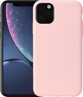 Siliconen telefoonhoesje geschikt voor Apple iPhone 11 Pro Hoesje Roze