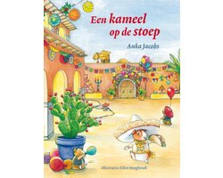 Een kameel op de stoep