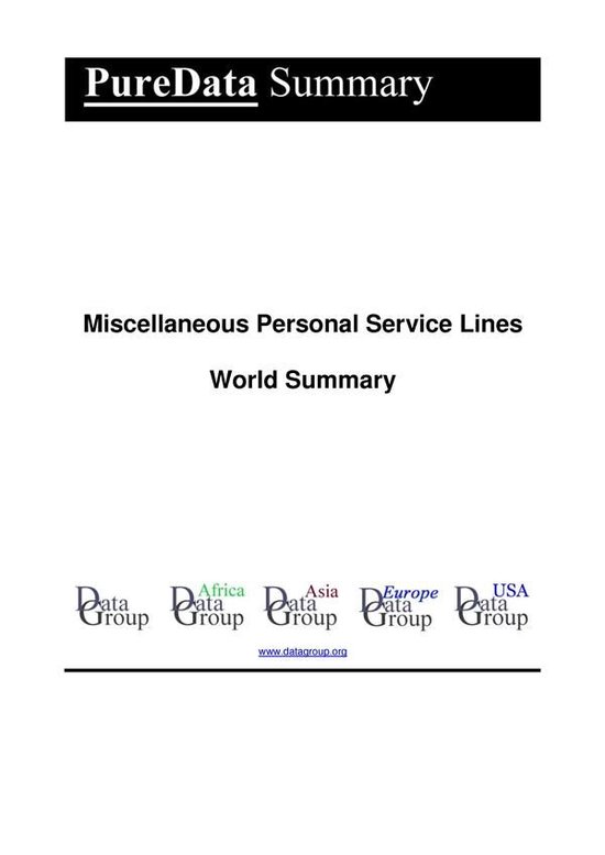 PureData World Summary 3365 - Miscellaneous Personal Service ... - cover