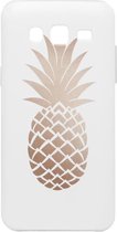 ADEL Siliconen Back Cover Softcase Hoesje Geschikt Voor Samsung Galaxy J5 (2015) - Ananas Goud