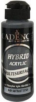 Cadence Hybride acrylverf (semi mat) Antraciet zwart 01 001 0091 0120  120 ml