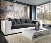 XXL-bank Marlen zwart wit 300x140 cm big-bank