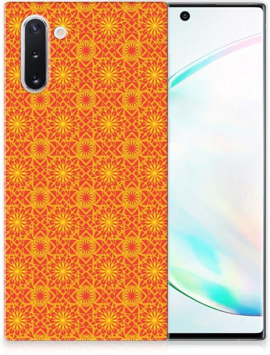 Samsung Galaxy Note 10 TPU bumper Batik Oranje