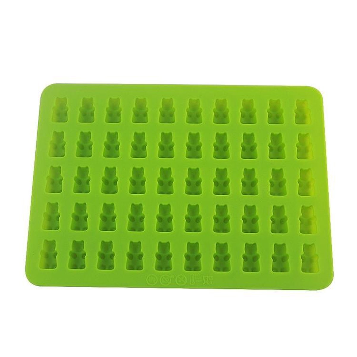 Moule petits zizis en silicone vert pastel