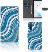 Samsung Galaxy Note 10 Telefoon Hoesje Waves Blue