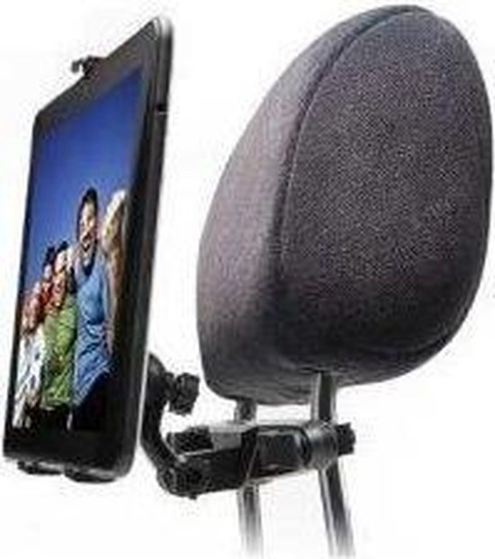 Universele 2in1 Hoofdsteun Tablet Auto Houder van [Rebeltec] Zwart