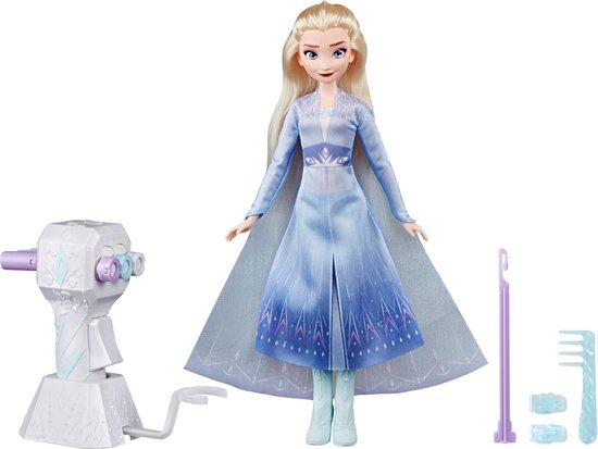 Disney Store Perruque Elsa pour enfants, La Reine des Neiges 2, cheveux  blonds coiffés en tresse