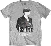 Peaky Blinders Heren Tshirt -XL- Grey Character Grijs
