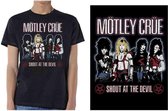 Motley Crue - Shout At The Devil Heren T-shirt - M - Zwart