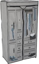 Eazy Living Stoffen Kledingkast Elegance Blauw