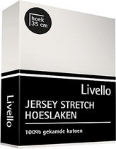 Livello drap housse Jersey Creme 160x200